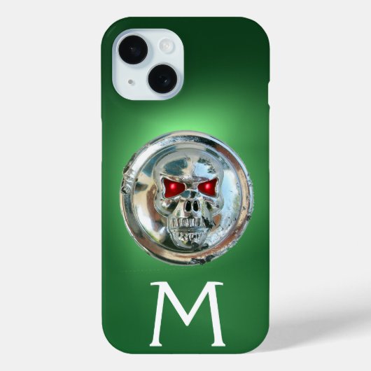 スカルライダーズモノグラムグリーン Case-Mate iPhoneケース (裏面)