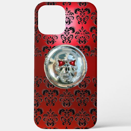 スカルライダーズレッドブラックダマスク Case-Mate iPhoneケース (裏面)