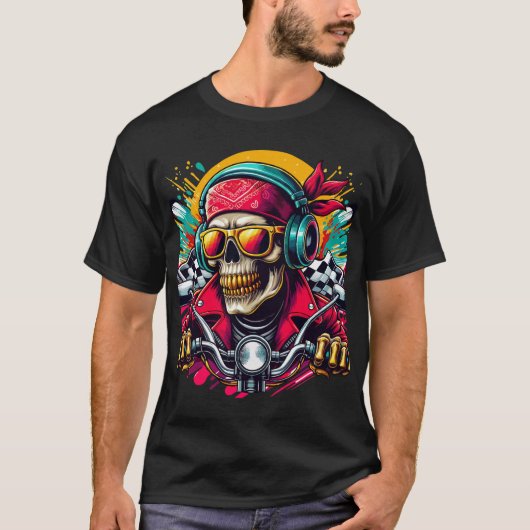 スカルライダー Tシャツ (正面)