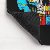 スカルライフタイムステンドグラスキャラクター マウスパッド (コーナー)