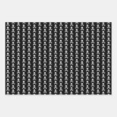 スカルラッピング紙セット ラッピングペーパーシート (正面3)