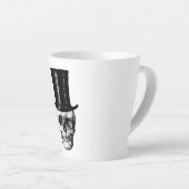 スカルラテコーヒーマグ、コーヒーカップ、 カフェラテマグ (右アングル)