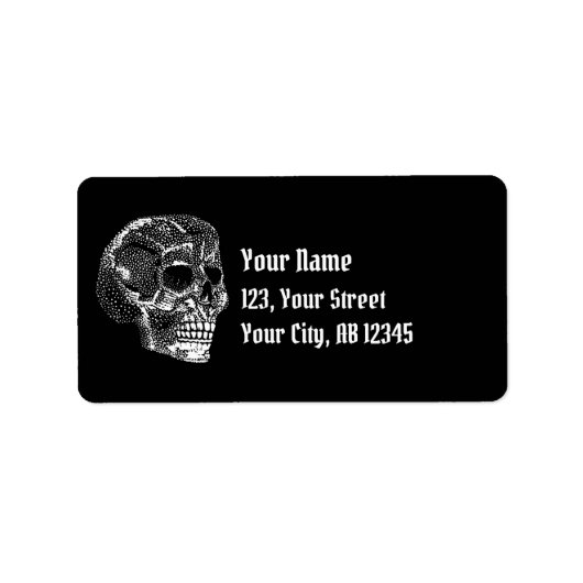 スカルラベル ラベル (正面)