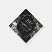 スカルリップ20sフローラ30th誕生日パーティーナプキンス スタンダードカクテルナプキン (角)