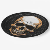 スカルリントンイラストレーションハロウィーン ペーパープレート (アングル)