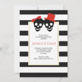 スカルレッド結婚ハロウィーン婚約パーティ 招待状 (正面)