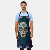 スカルレディ エプロン (着用した状態)