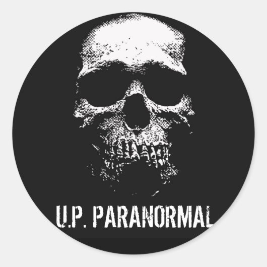 スカルロゴ – ステッカーシート ラウンドシール (正面)