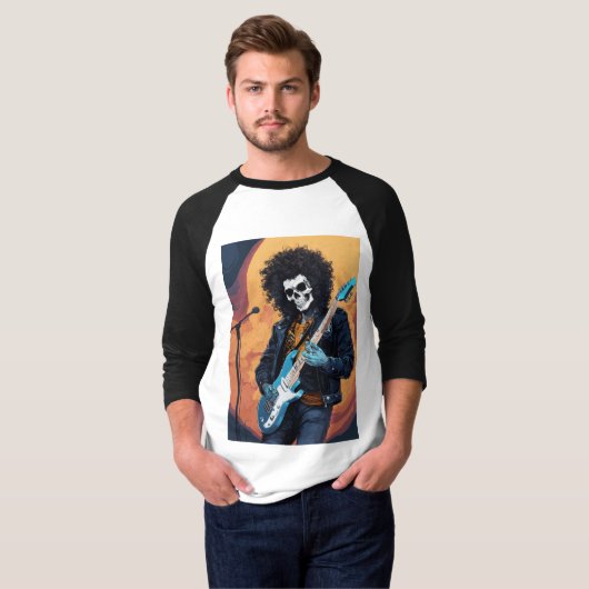 スカルロックスター Tシャツ (正面フル)