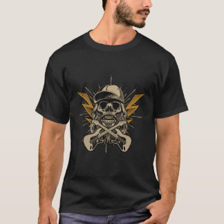 スカルロックユー世界 Tシャツ