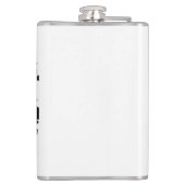 スカルワイルド自然フリースピリットアートブラシ絵画ズ フラスク (裏面)