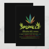 スカルンクル定義 マリファナを吸うおじ 面白いストーナー 招待状 (正面/裏面)