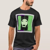 スカルンスキン グラフィックス - ドクロの光るデザイン Tシャツ (正面)
