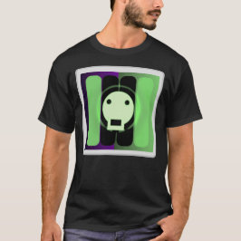 スカルンスキン グラフィックス - ドクロの光るデザイン Tシャツ