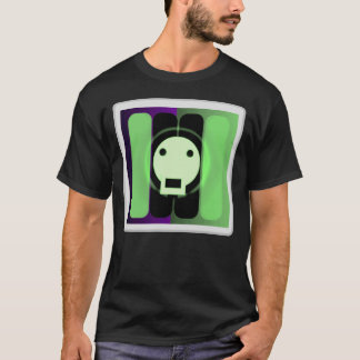 スカルンスキン グラフィックス - ドクロの光るデザイン Tシャツ