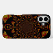 スカル万華鏡のように千変万化するパターンアートプリント Case-Mate iPhoneケース (裏面 (横))