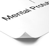 スカル下顎骨の図 ポスター (角)