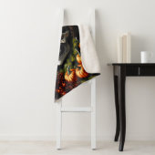 スカル不気味とカボチャリース シェルパブランケット (インサイチュ)