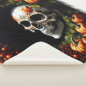 スカル不気味とカボチャリース シェルパブランケット (3/4)