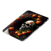 スカル不気味とカボチャリース マグネット (左側)