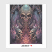 スカル不気味な超現実的ホラーアート シール (シート)