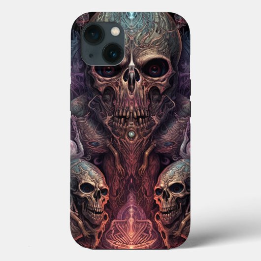 スカル不気味な超現実的ホラーアート Case-Mate iPhoneケース (裏面)