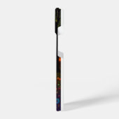 スカル不気味な骨の死の花木自然 iPhoneケース (左側面)