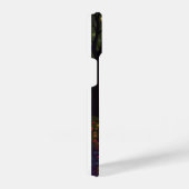 スカル不気味な骨の死の花木自然 iPhoneケース (右側面)