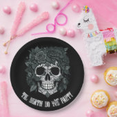 スカル不気味のハロウィーンの骨の日 ペーパープレート (パーティー)