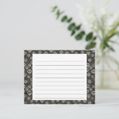 スカル不気味ハロウィーンレシピカード ポストカード (スタンド正面)