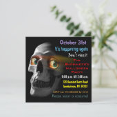 スカル不気味怖いハロウィーン 招待状 (スタンド正面)