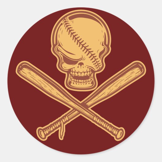 スカル交差こうもり513 ラウンドシール (正面)