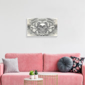 スカル交差 キャンバスプリント (インサイチュ (リビング))