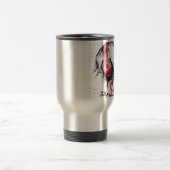 スカル付きヘッドフォンデザイン トラベルマグ (中央)