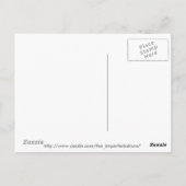 スカル付き花はがき ポストカード (裏面)