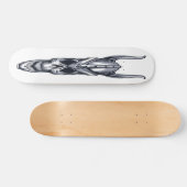 スカル付き スケートボード (横)