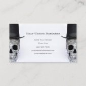 スカル付トップハット白黒ヴィンテージ店 名刺 (裏面)