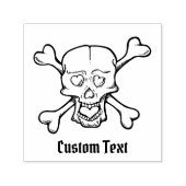 スカル付ハート セルフインキングスタンプ (デザイン)