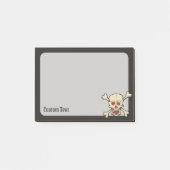 スカル付ハート ポストイット (正面)