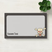 スカル付ハート ポストイット (オフィス)