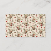 スカル付ハート 名刺 (裏面)