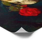 スカル付バラ | カール・シュチ ポスター (角)