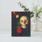 スカル付バラ | カール・シュチ ポストカード (スタンド正面)