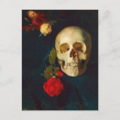 スカル付バラ | カール・シュチ ポストカード (正面)