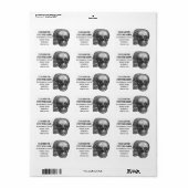 スカル住所 シール (フルシート)