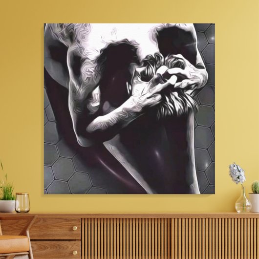 スカル体 キャンバスプリント (インサイチュ (リビング))