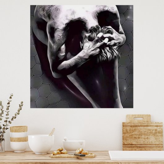 スカル体 ポスター (キッチン)