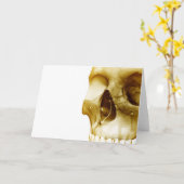 スカル内の脳の正面視を閉じる カード (黄色い花)