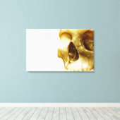 スカル内の脳の正面視を閉じる キャンバスプリント (インサイチュ (ウッドフロア))