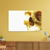 スカル内の脳の正面視を閉じる キャンバスプリント (インサイチュ (リビング))